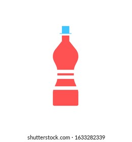 bottle flat vector icon - ui icon vector