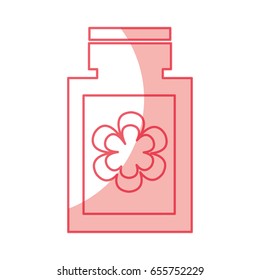 bottle with flower spa icon