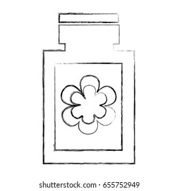 bottle with flower spa icon