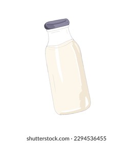 A bottle of fresh milk