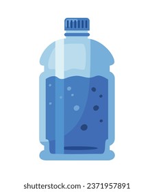 vector de diseño azul galón botella aislado