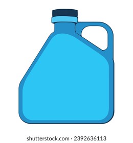bottle gallon clear isolated illustration