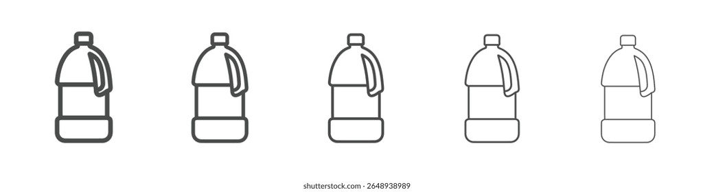 Flasche Gallone Symbol einfaches, isoliertes Vektorzeichen