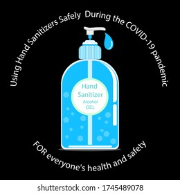 bottle gel alcohol for wash hand coronavirus Sterilize  prevention the virus