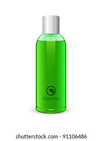 Bottle Of Gel Green: Vector Version
