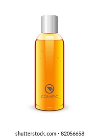 Bottle Of Gel Orange: Vector Version