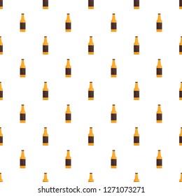Bottle of german beer pattern seamless vector repeat for any web design