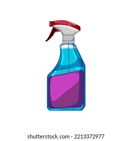 bottle glass cleaner cartoon. bottle glass cleaner sign. isolated symbol vector illustration