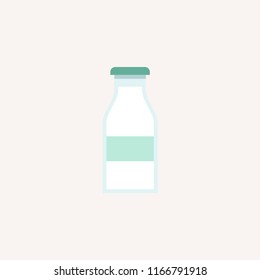 Bottle glass drink modern vector style