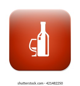 Bottle with glass icon