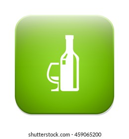 Bottle with glass icon