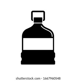 Bottle, glass icon. Simple vector liquid container icons for ui and ux, website or mobile application