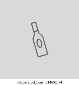 bottle of glass for liquid icon