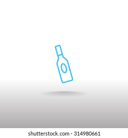 bottle of glass for liquid icon