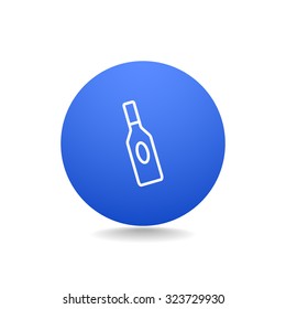 bottle of glass for liquid icon