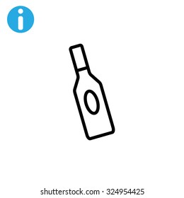 bottle of glass for liquid icon