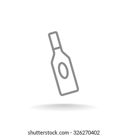 bottle of glass for liquid icon