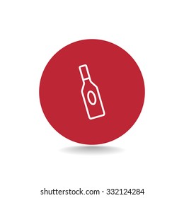 bottle of glass for liquid icon
