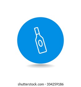 bottle of glass for liquid icon