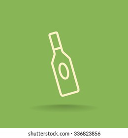 bottle of glass for liquid icon