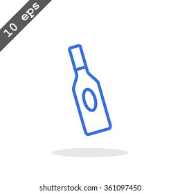 bottle of glass for liquid icon