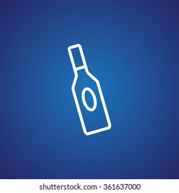 bottle of glass for liquid icon