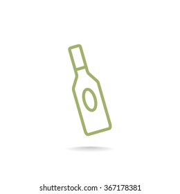 bottle of glass for liquid icon