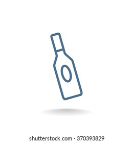 bottle of glass for liquid icon