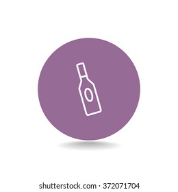 bottle of glass for liquid icon