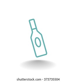 bottle of glass for liquid icon