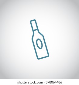 bottle of glass for liquid icon