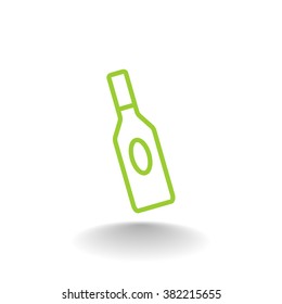 bottle of glass for liquid icon