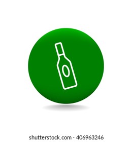 bottle of glass for liquid icon