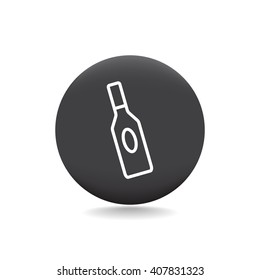 bottle of glass for liquid icon
