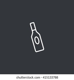 bottle of glass for liquid icon