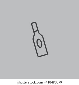 bottle of glass for liquid icon