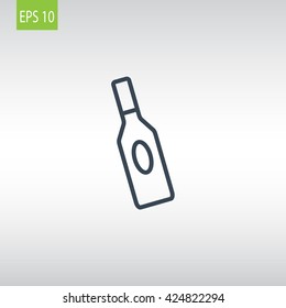 bottle of glass for liquid icon