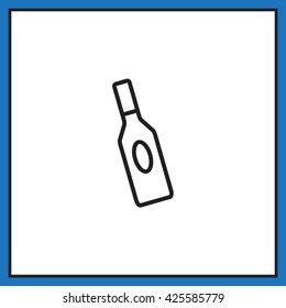 bottle of glass for liquid icon