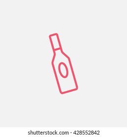 bottle of glass for liquid icon