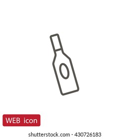 bottle of glass for liquid icon