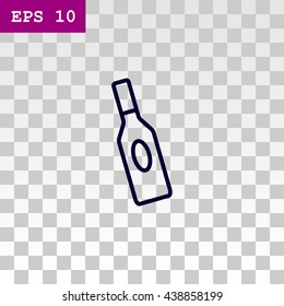 bottle of glass for liquid icon