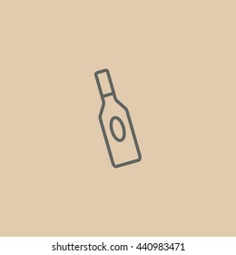 bottle of glass for liquid icon