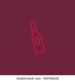 bottle of glass for liquid icon