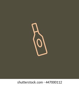 bottle of glass for liquid icon