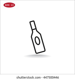 bottle of glass for liquid icon