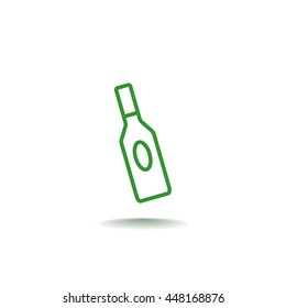 bottle of glass for liquid icon
