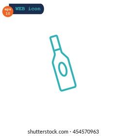 bottle of glass for liquid icon