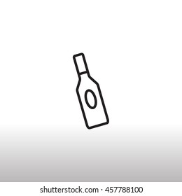 bottle of glass for liquid icon