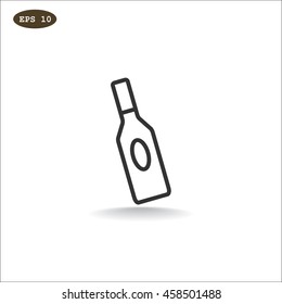 bottle of glass for liquid icon