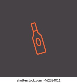 bottle of glass for liquid icon